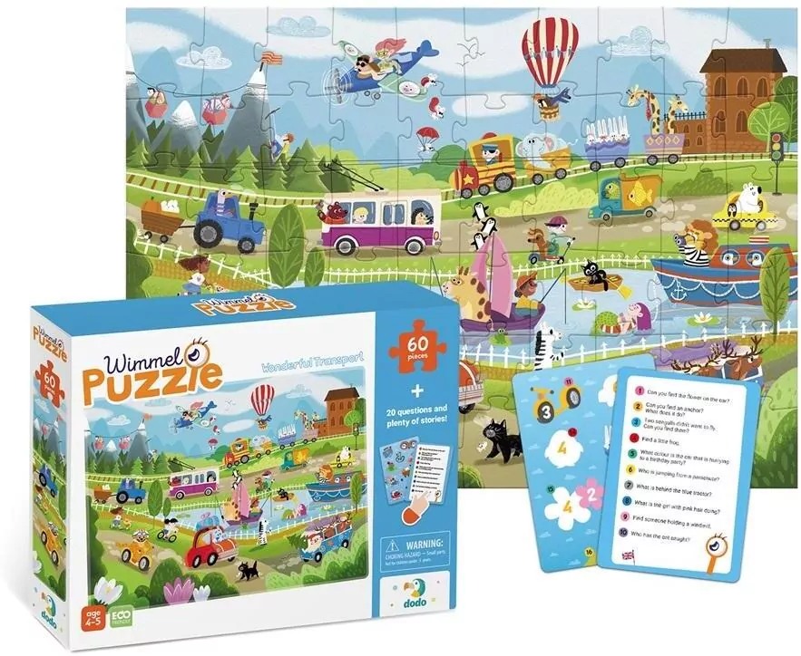 Puzzle 60. Wspaniały transport - tantis.pl