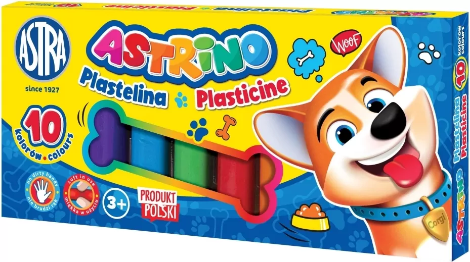 Plastelina Astrino 10 kolorów ASTRA - tantis.pl
