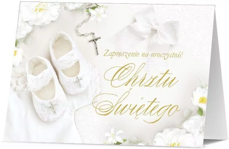 Zaproszenie Chrzest (10szt) - tantis.pl