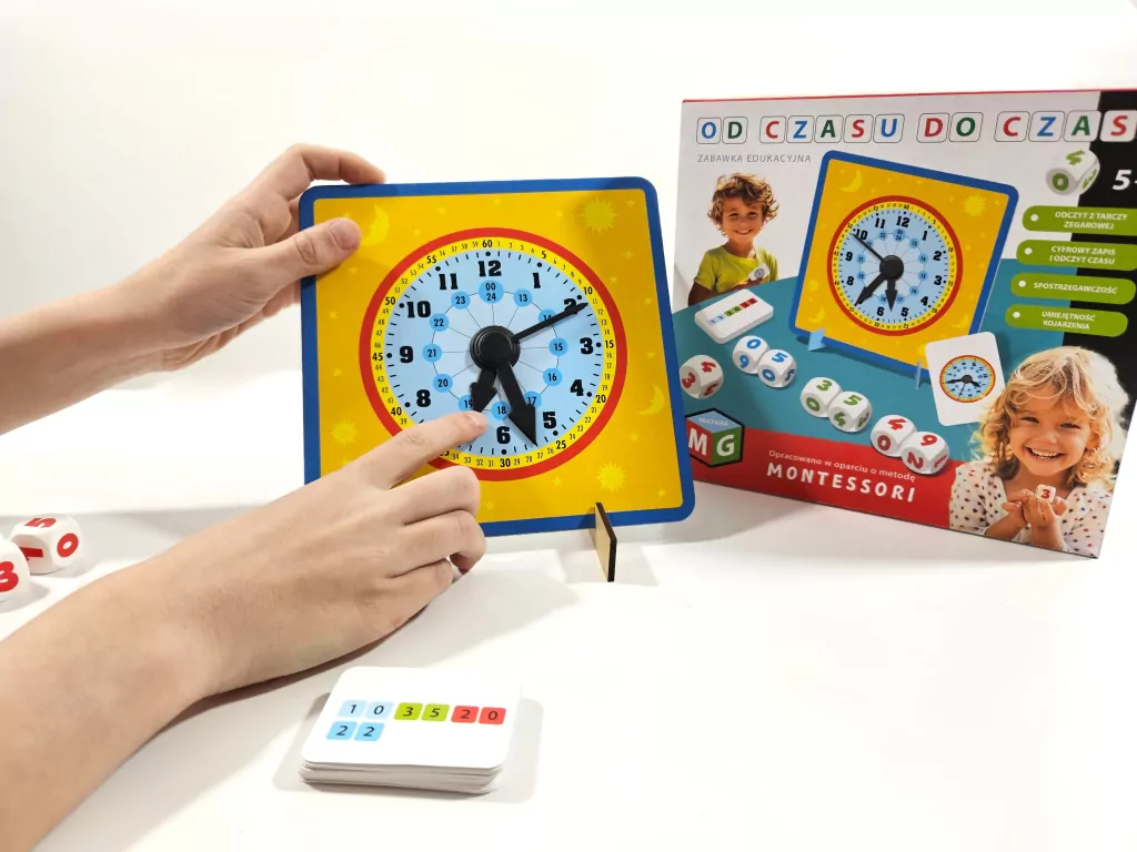 Od czasu do czasu. Zegar edukacyjny Montessori - tantis.pl