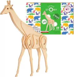 Puzzle Drewniane 3D - Żyrafa