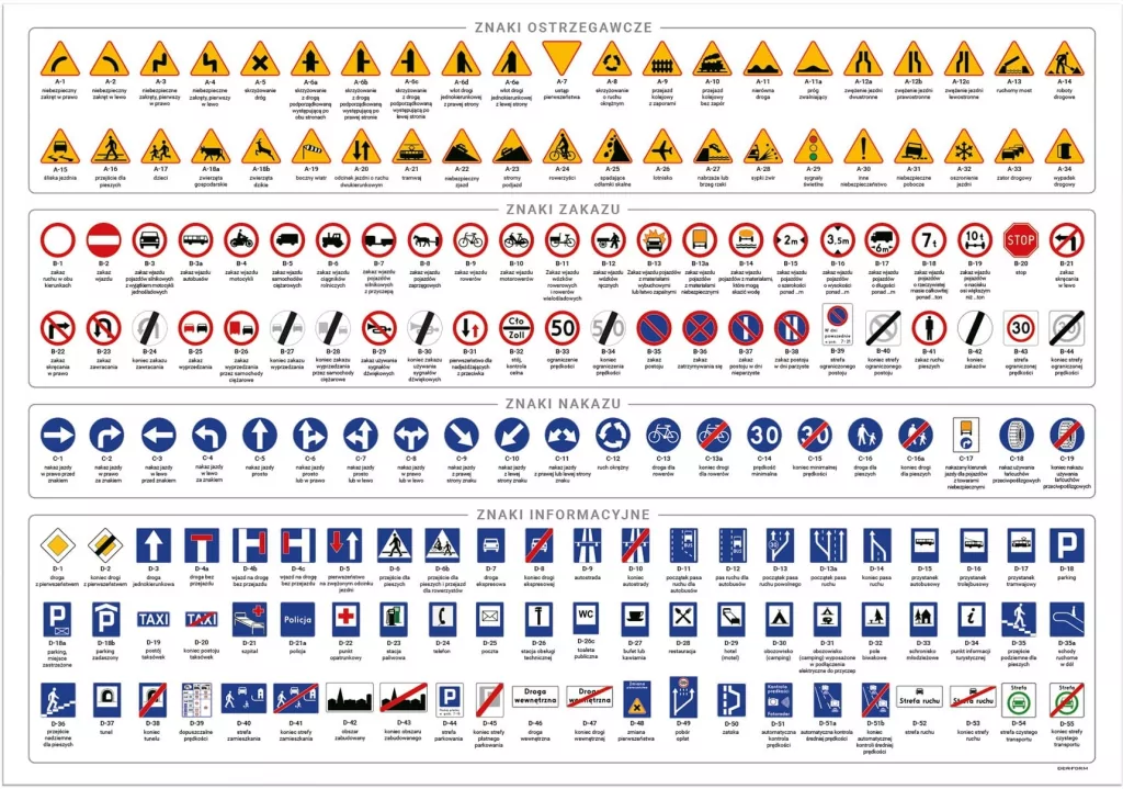 Podkład oklejany Znaki Drogowe DERFORM - tantis.pl