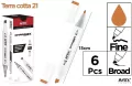 Marker Chromax z 2 końcówk. terra cotta 21 - tantis.pl