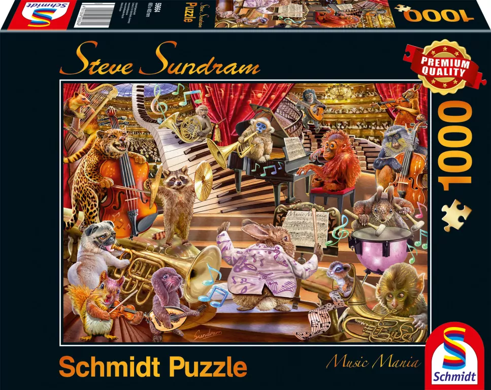 Puzzle PQ 1000 Steve Sundram Koncert zwierzaków G3 - tantis.pl