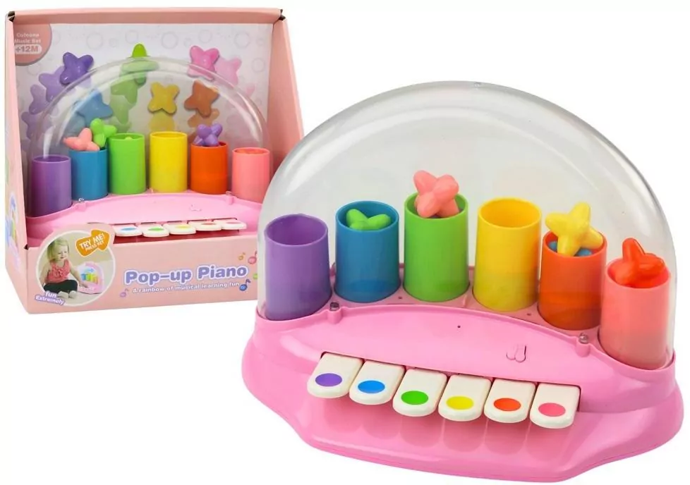 Pianinko interaktywne różowe - tantis.pl