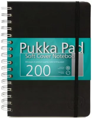 Kołozeszyt A5/100, Kratka, Oprawa Twarda Soft Cover