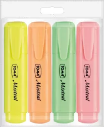 Zakreślacz. Mistral Pastel. 4 kolory