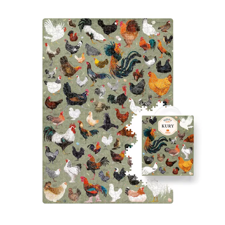 CzuCzu. Puzzle 1000. Puzzlove Kury - tantis.pl