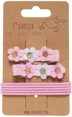 Zestaw klipsy i gumki