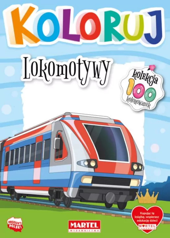 Koloruj. Lokomotywy - tantis.pl