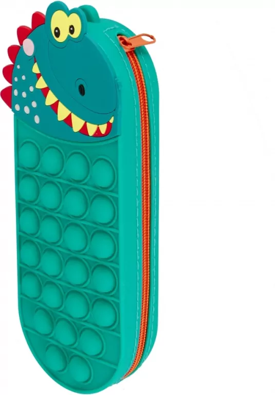 Piórnik silikon 1zamek Dino - tantis.pl