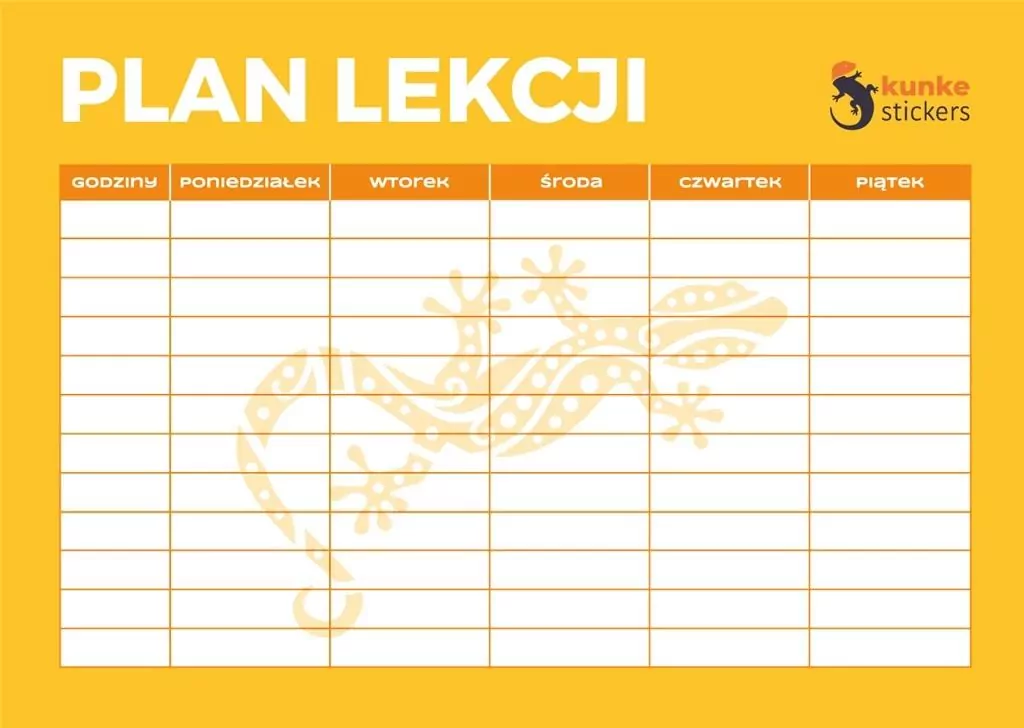 Plan lekcji elektrostatyczny - tantis.pl