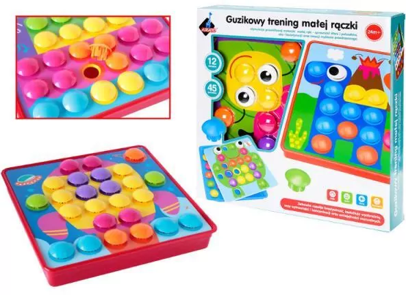 Guzikowy trening małej rączki. Genialny dzieciak - tantis.pl