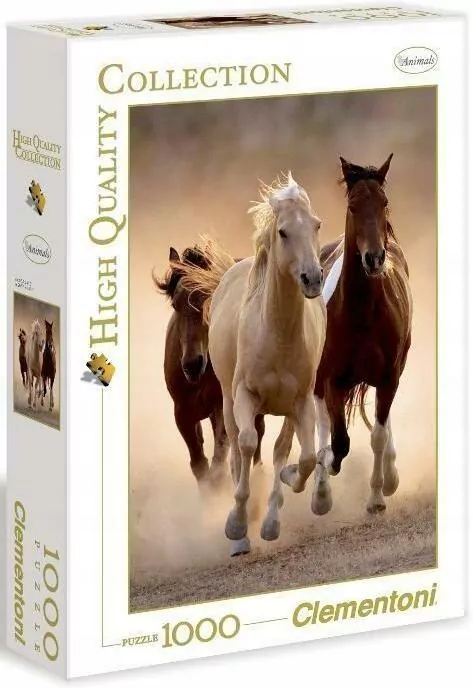 Puzzle 1000. High Quality Collection. Biegnące konie - tantis.pl