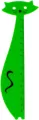Linijka plastikowa 15cm Kot - tantis.pl