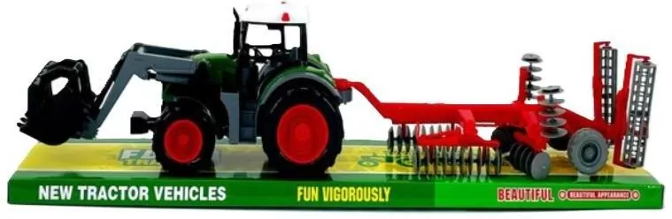Traktor z broną talerzową z turem - tantis.pl