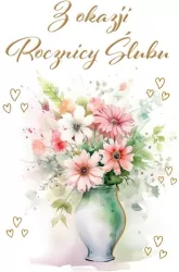 Kartka okolicznościowa Ogólna rocznica ślubu