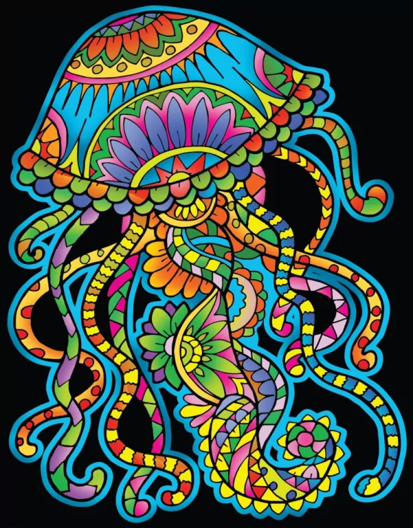 Kolorowanka welwetowa 47x35cm Meduza - tantis.pl