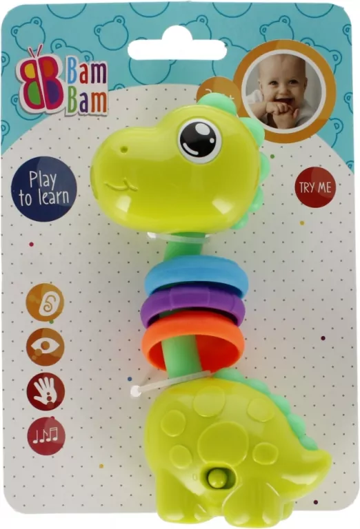 Muzyczny Dinuś BamBam 1 szt. mix - tantis.pl