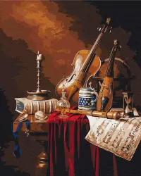 Malowanie po numerach - Świat muzyka 40x50cm