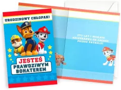 Karnet Urodziny Psi Patrol chłopiec