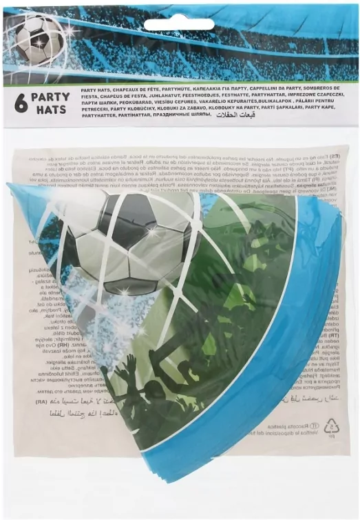 Czapeczki papierowe Soccer Fans - tantis.pl