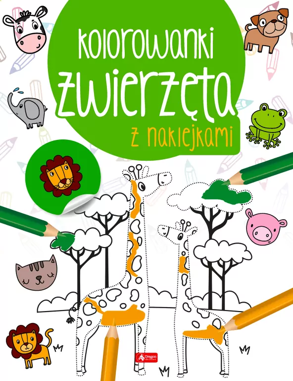 Zwierzęta. Kolorowanka z naklejkami - tantis.pl