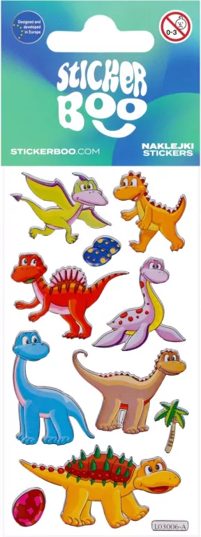 Naklejki Sticker BOO silver dinozaury - tantis.pl