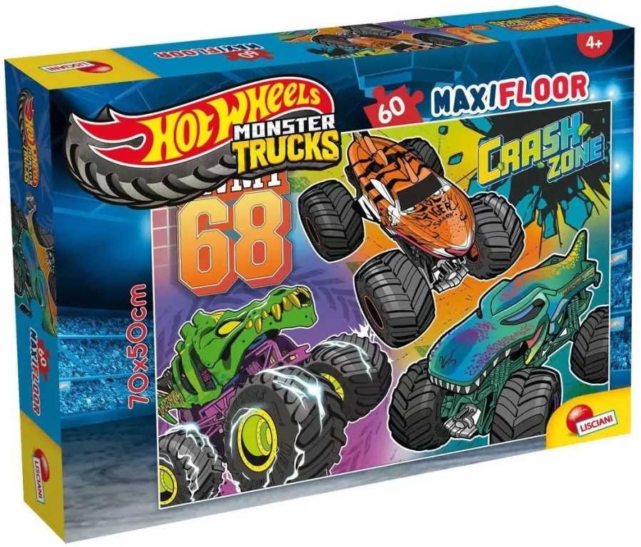Puzzle Hot Wheels 60 Maxifloor - tantis.pl