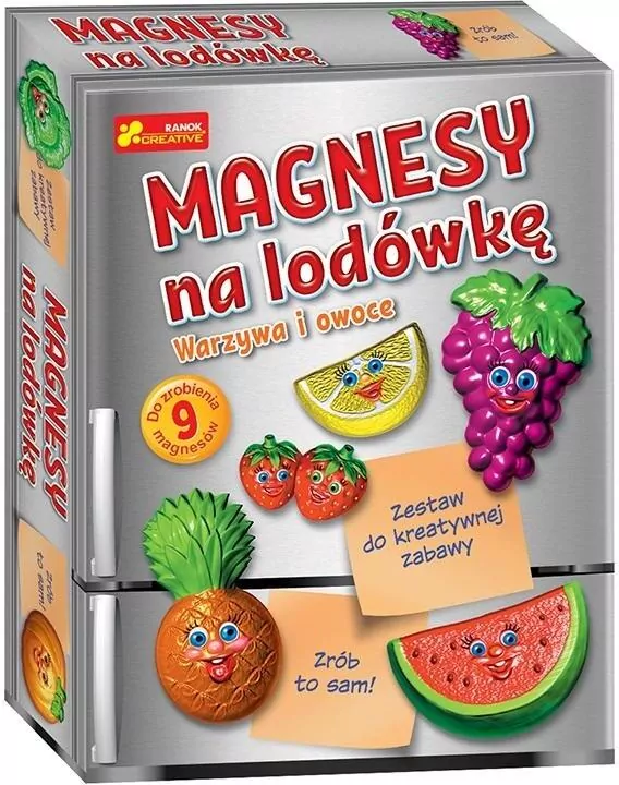 Gipsowe magnesy. Warzywa i owoce - tantis.pl