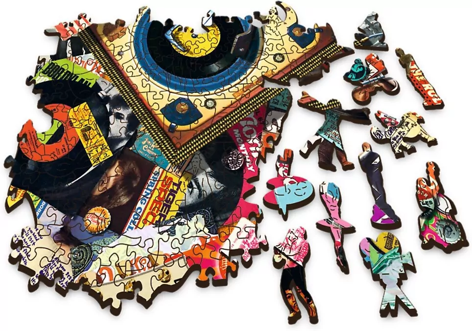 Trefl. Puzzle 500 + 1 drewniane. W świecie muzyki - tantis.pl