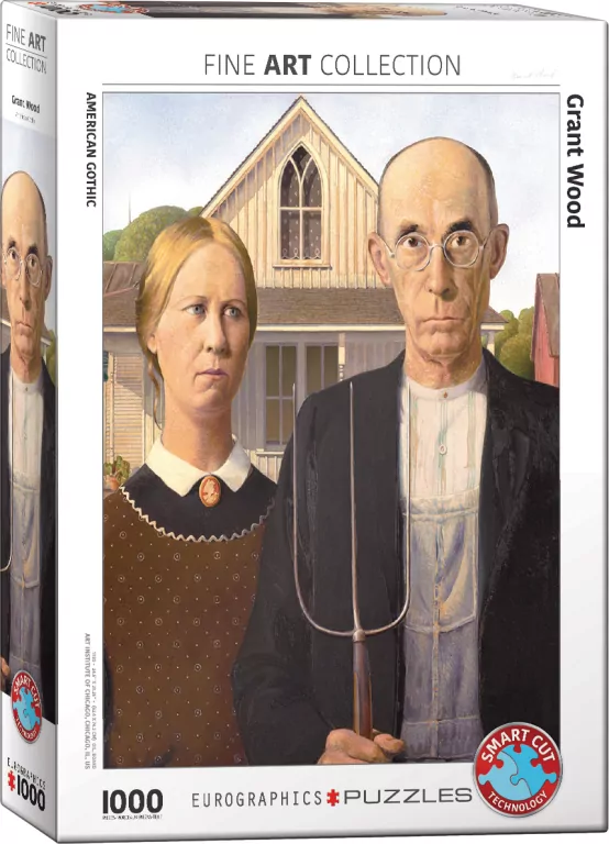 Puzzle 1000 American Gothic by Grant Wood 6000-5479 - tantis.pl