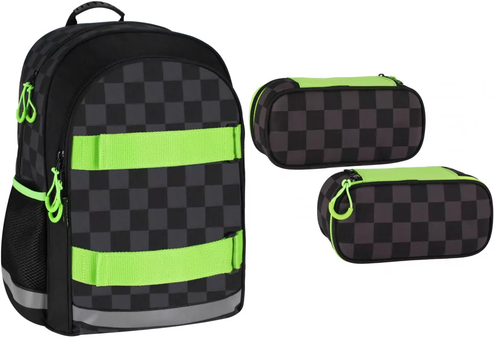 Pakiet Szachownica deskorolka: plecak / piórnik saszetka - tantis.pl