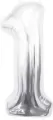 Balon foliowy B&C cyfra 1 srebrna 85cm - tantis.pl