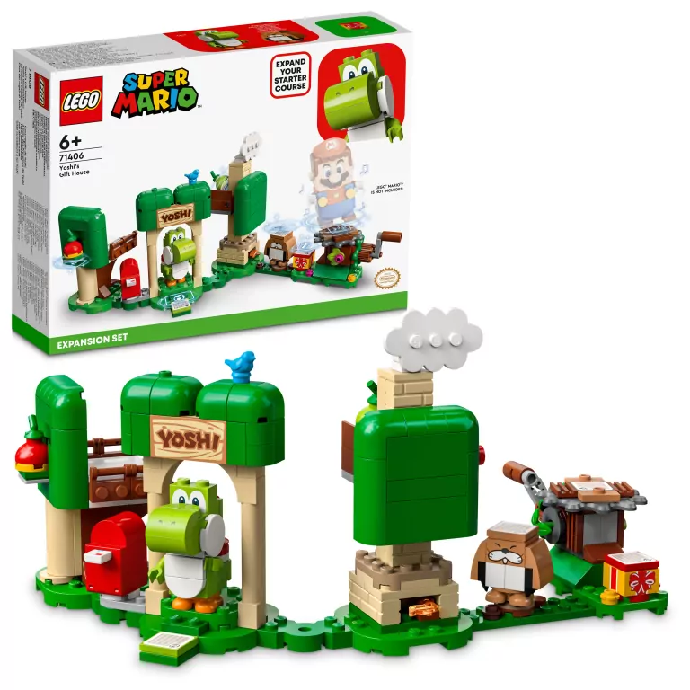 LEGO® Super Mario. Dom prezentów Yoshiego — zestaw rozszerzający. 71406 - tantis.pl