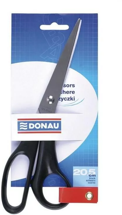 Nożyczki biurowe Donau 20,5 cm czarne - tantis.pl