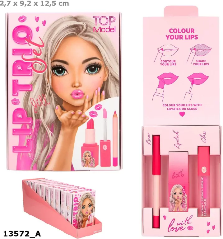 Zestaw do ust trio Top Model BEAUTY&ME 13572A - tantis.pl