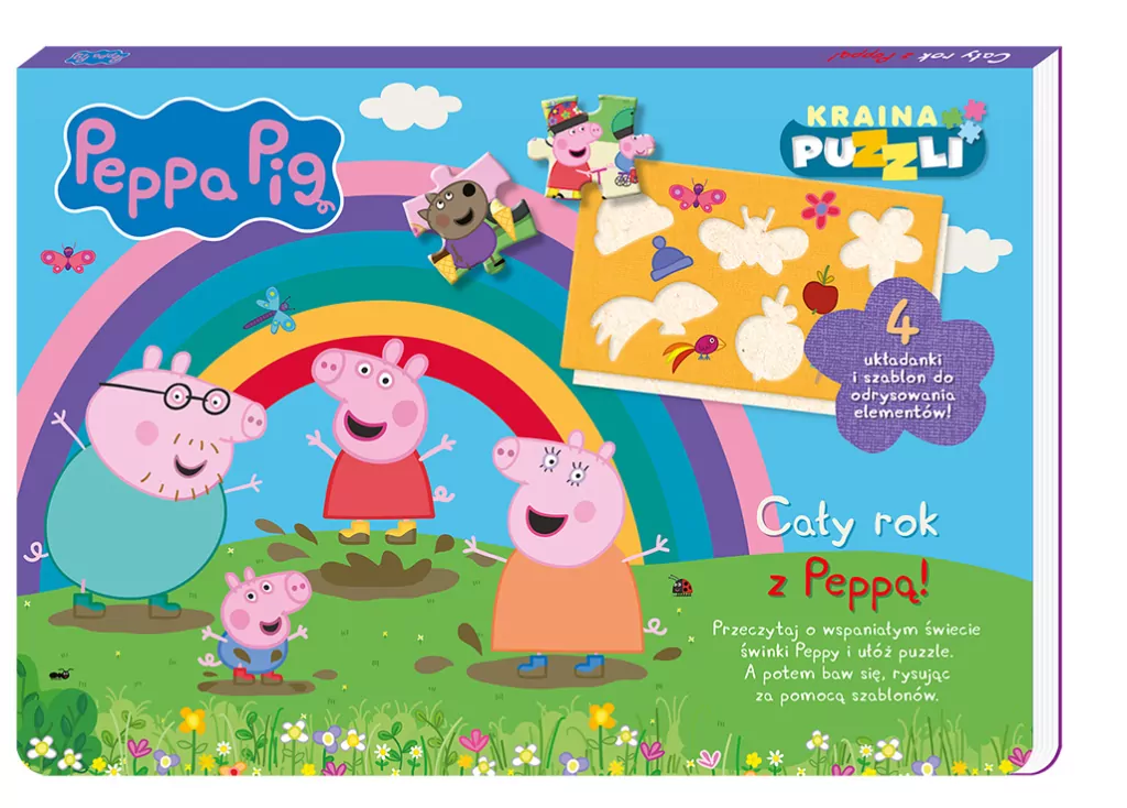 Peppa Pig. Cały rok z Peppą! Kraina puzzli - tantis.pl
