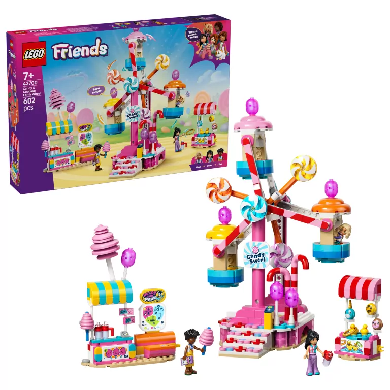 LEGO® Cukierkowo-babeczkowy diabelski młyn 42700 - tantis.pl
