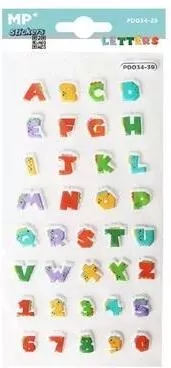 Naklejki 3D literki cyferki dinozaury - tantis.pl