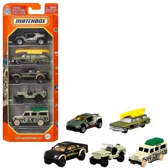 Matchbox. Samochodziki. Pięciopak - tantis.pl