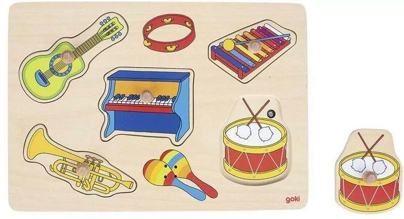 Układanka z uchwytami instrumenty muzyczne - tantis.pl