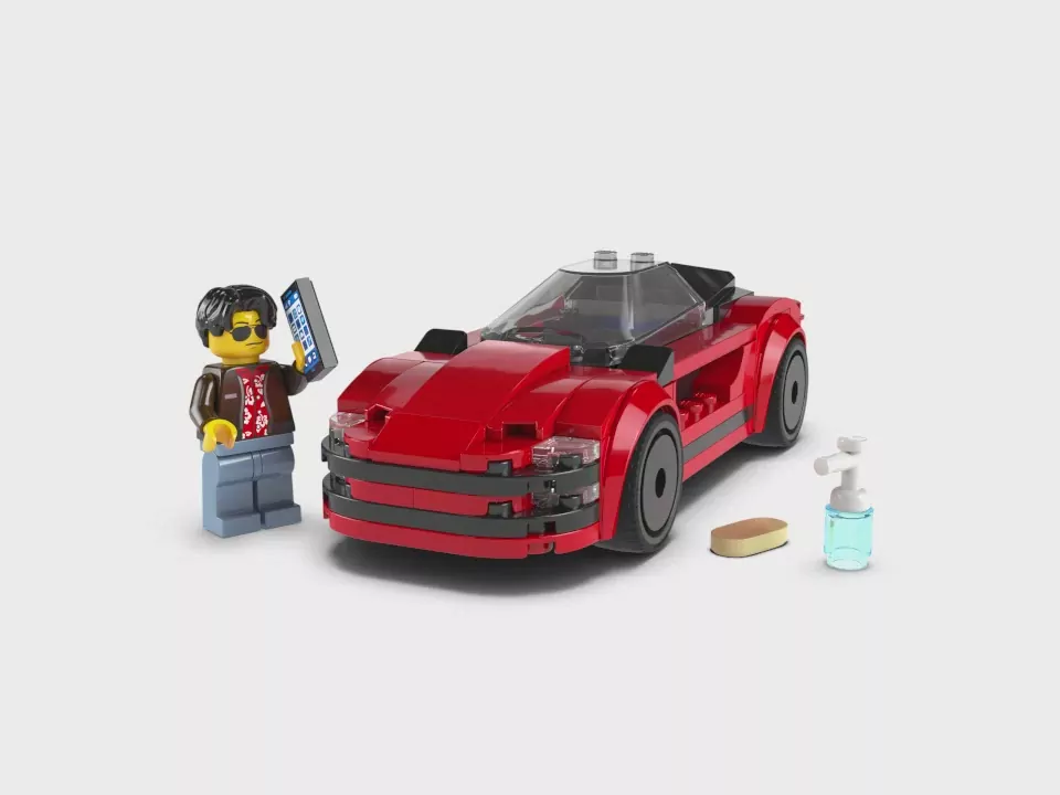 LEGO® Czerwony samochód sportowy 60448 - tantis.pl