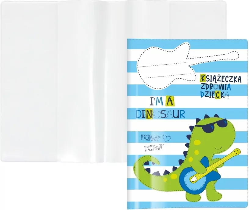 Okładka na książeczkę zdrowia dziecka Dinozaur - tantis.pl