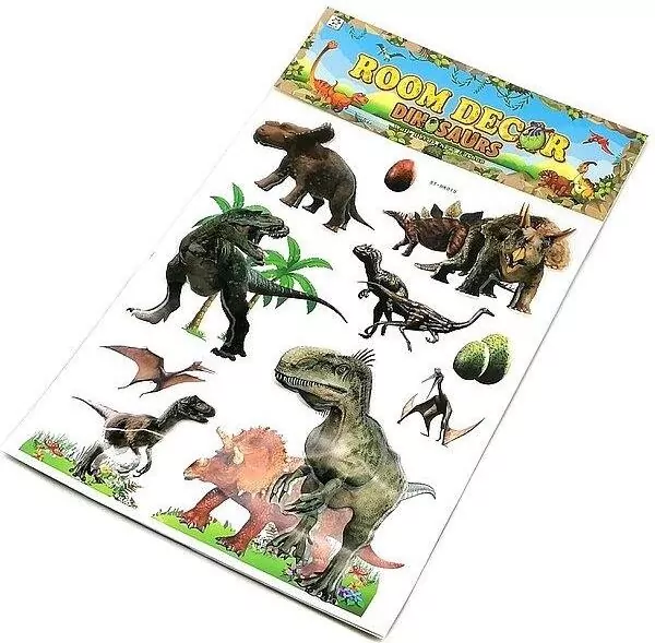 Naklejki 3D na ścianę dinozaury 50x31cm MIX - tantis.pl
