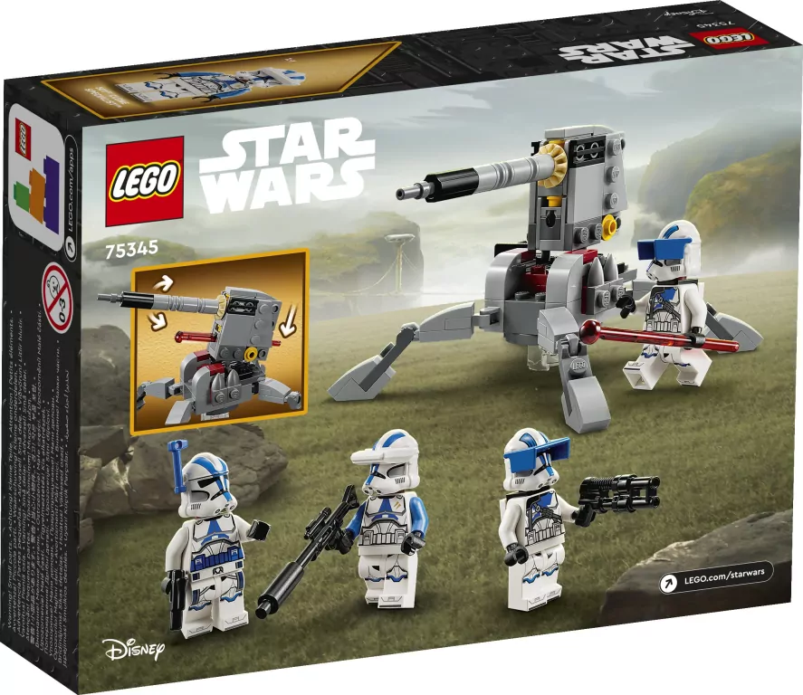 LEGO® Star Wars™. Zestaw bitewny – żołnierze-klony z 501 legionu™ 75345 - tantis.pl