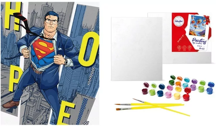 Malowanie po numerach - Superman: Nadzieja 40x50cm - tantis.pl