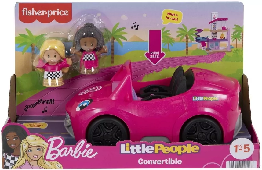 Fisher-Price. Little People Cabriolet Barbie + figurki - tantis.pl