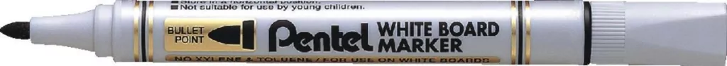 Pentel. Marker suchościeralny MW85, czarny - tantis.pl