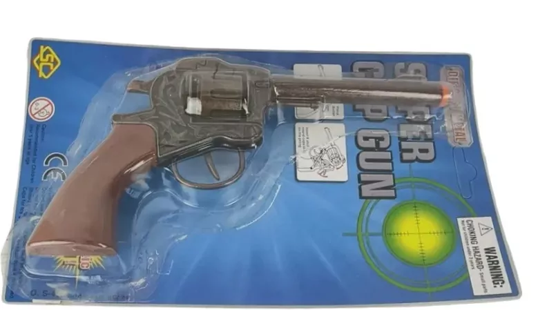 Pistolet metalowy na spłonkę blister 88369 83693 - tantis.pl